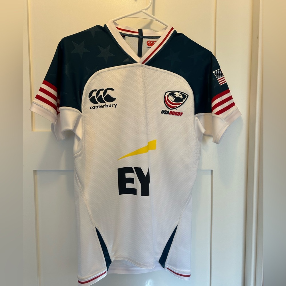 Canterbury USA Rugby Men's Jersey - White and Blue